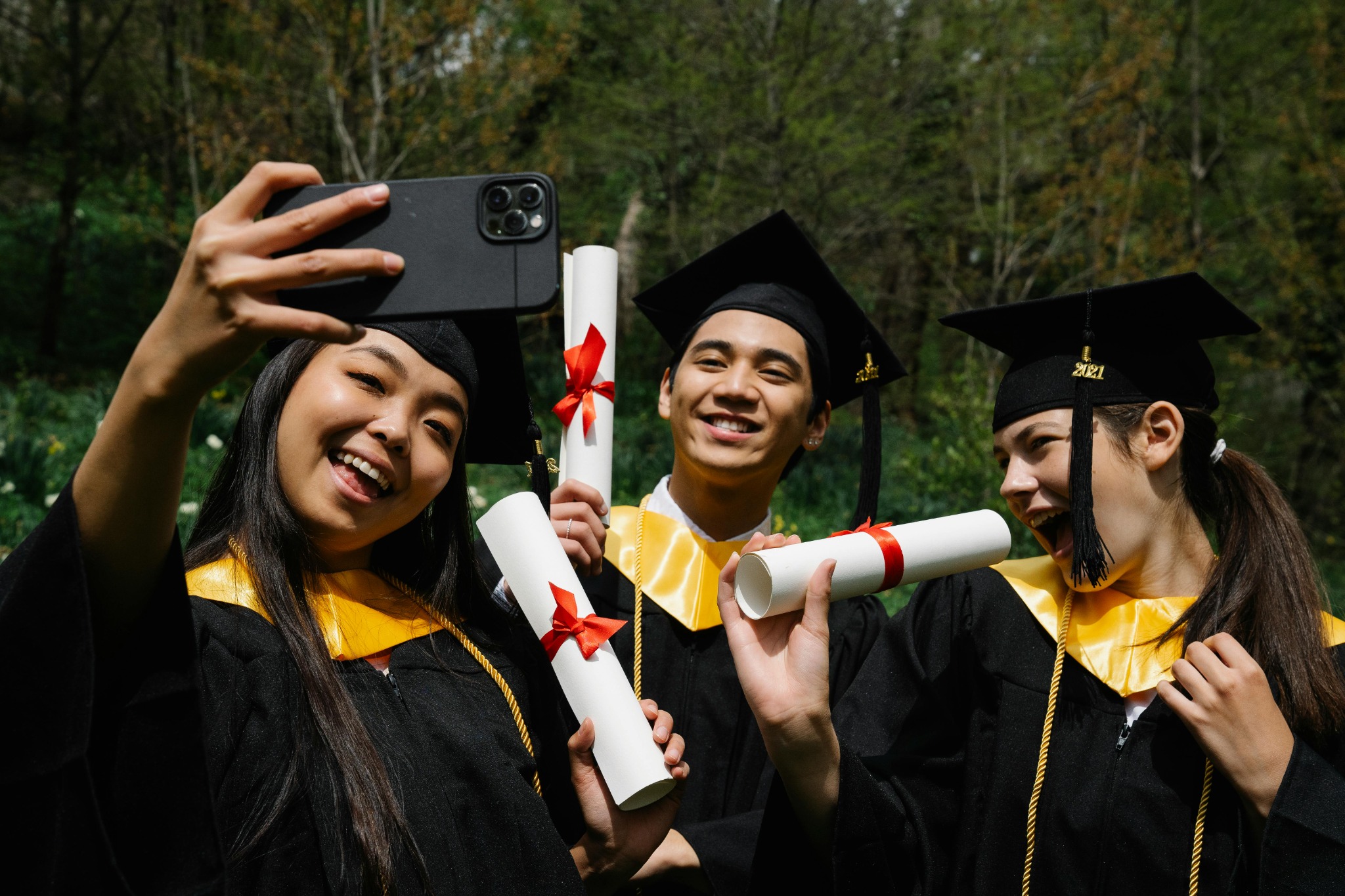 Smiling students